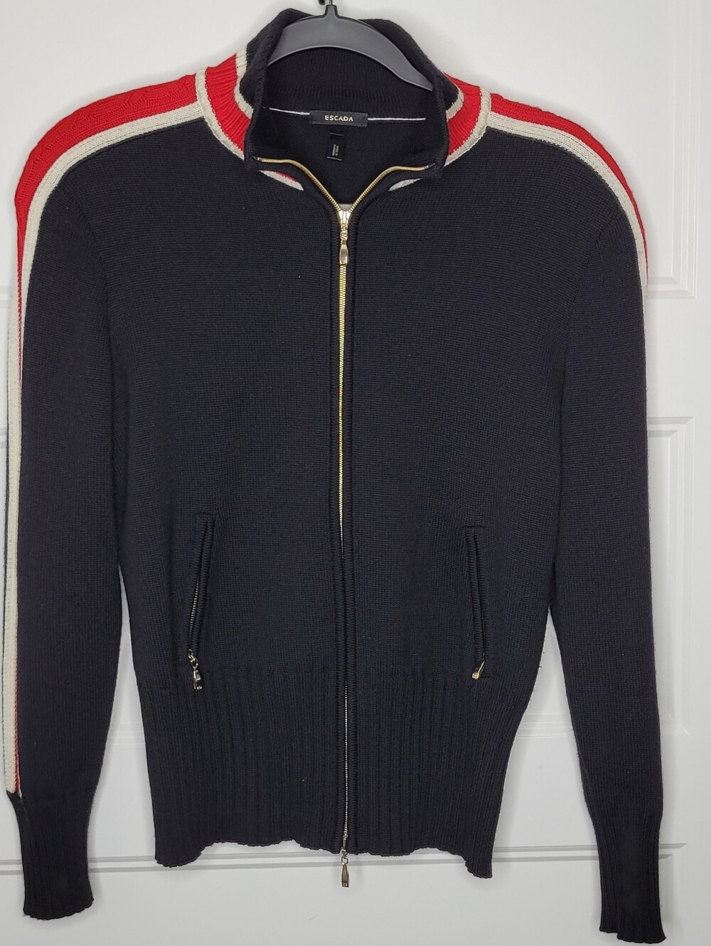 Escada full-zip knit jacket Size 36
